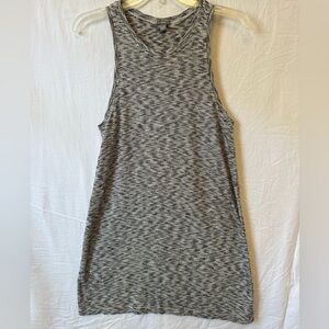 Aerie Black White Striped Racerback Tank Dress Size Small